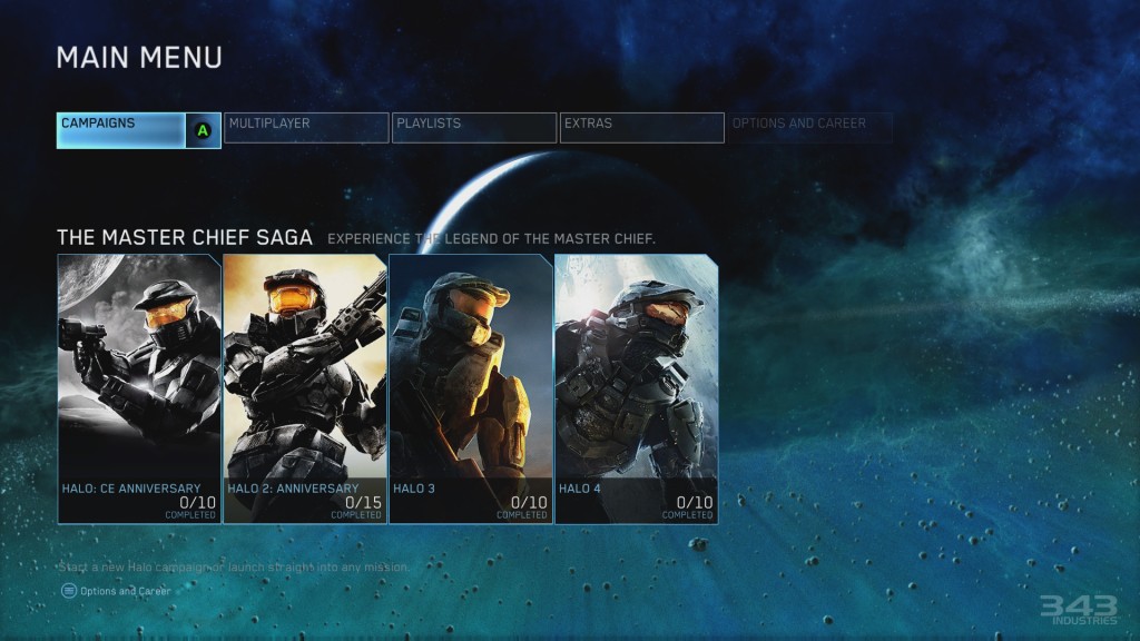 Halo The Master Chief Collection Menu