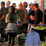 EXCLUSIVE: Will Smith and Scott Eastwood film scenes for ‘Suicide Squad’ with Adewale Akinnuoye-Agbaje in full costume as Killer Croc