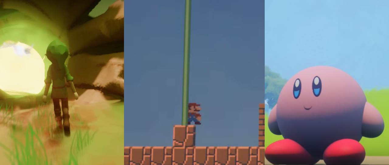 Link Mario Kirby Dreams Atomix
