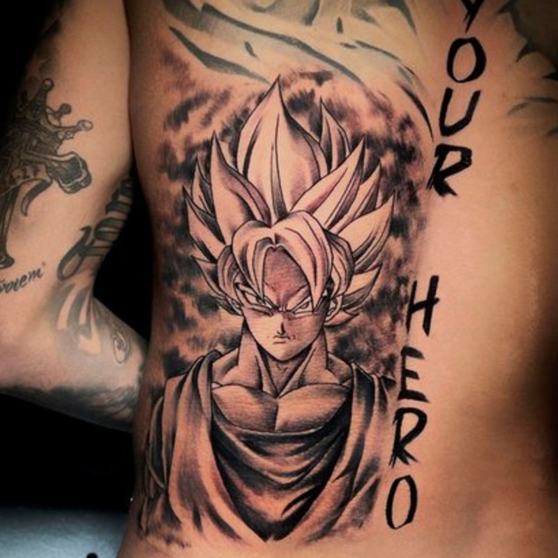 Tatuaje-de-Goku-de-Neymar-Jr.