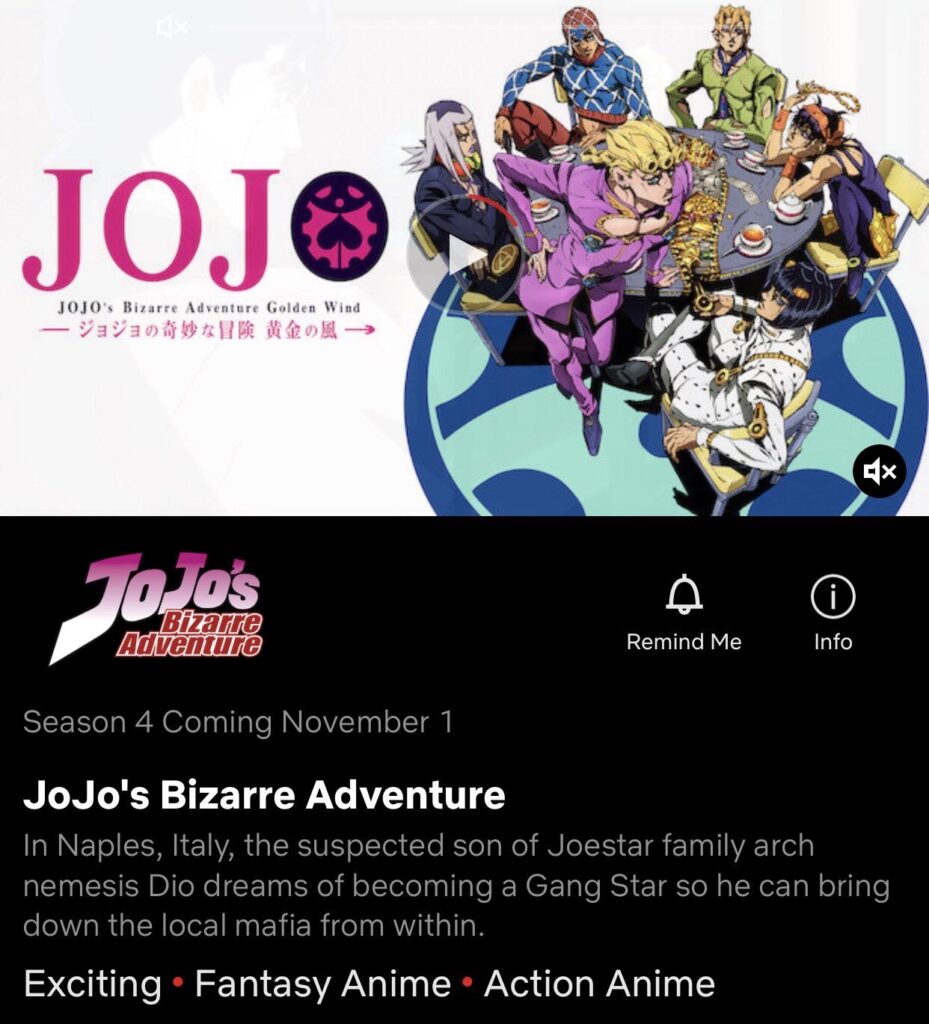 Jojo's: Golden Wind is coming to Netflix | Atomix - Pledge Times