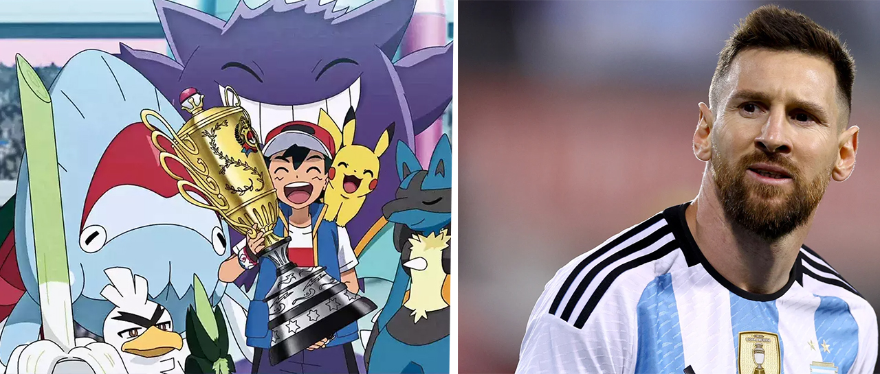 O que Messi e Ash Ketchum, de Pokémon, têm em comum