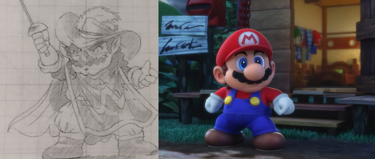 They reveal the original concepts of Super Mario RPG |  Atomix